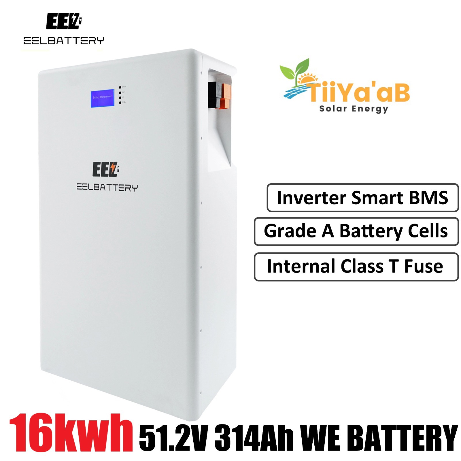 Batterie murale EEL 51.2V 16KWh 314Ah